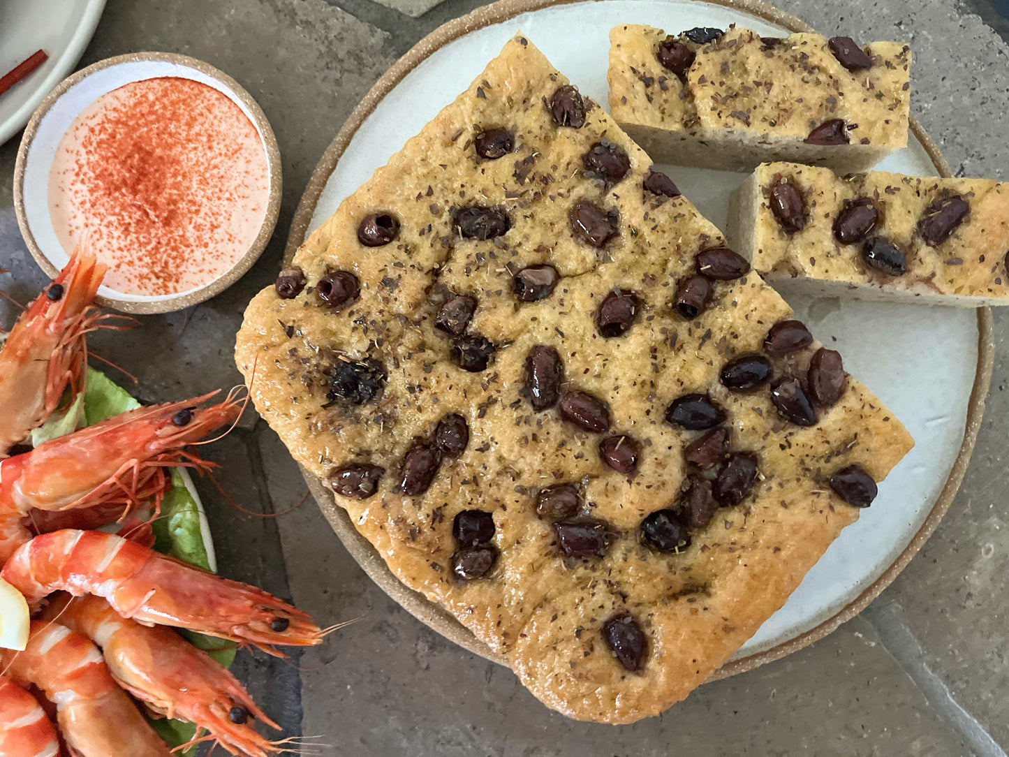 Home-made Focaccia (serves 8 people)